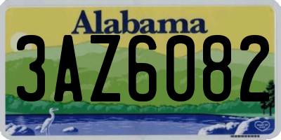 AL license plate 3AZ6082