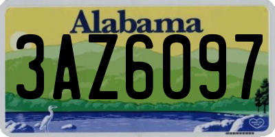 AL license plate 3AZ6097