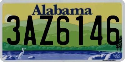 AL license plate 3AZ6146
