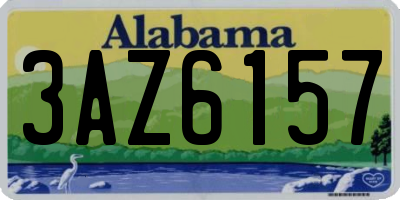AL license plate 3AZ6157