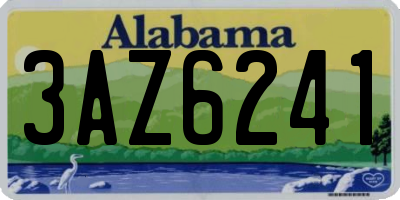 AL license plate 3AZ6241