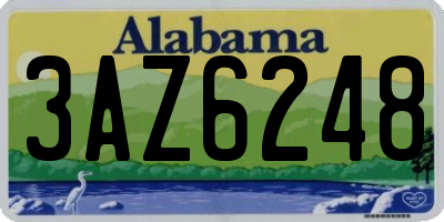 AL license plate 3AZ6248