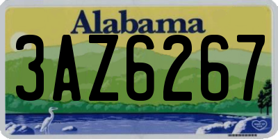 AL license plate 3AZ6267