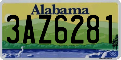 AL license plate 3AZ6281