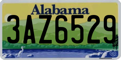 AL license plate 3AZ6529
