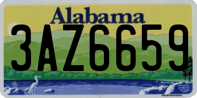 AL license plate 3AZ6659