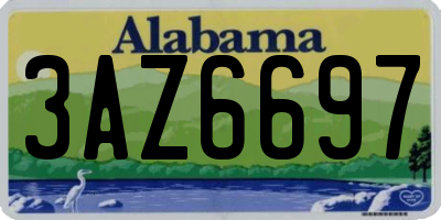 AL license plate 3AZ6697