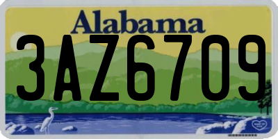 AL license plate 3AZ6709