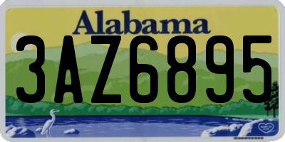 AL license plate 3AZ6895