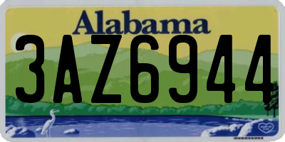 AL license plate 3AZ6944