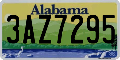 AL license plate 3AZ7295