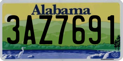 AL license plate 3AZ7691