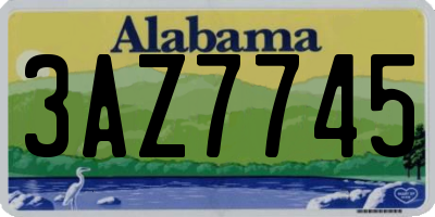 AL license plate 3AZ7745