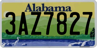 AL license plate 3AZ7827