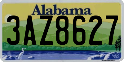 AL license plate 3AZ8627