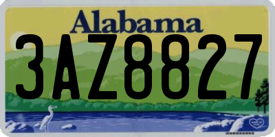 AL license plate 3AZ8827