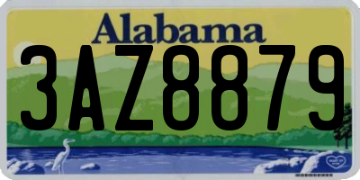 AL license plate 3AZ8879