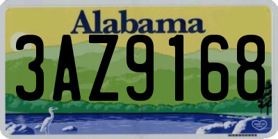 AL license plate 3AZ9168