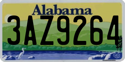 AL license plate 3AZ9264