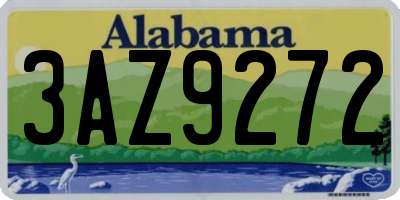 AL license plate 3AZ9272