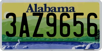 AL license plate 3AZ9656