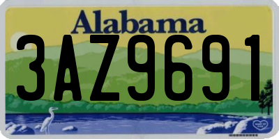 AL license plate 3AZ9691