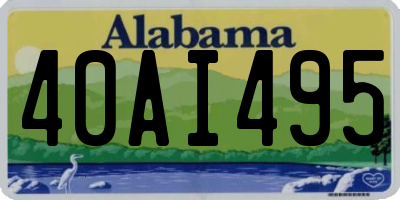 AL license plate 40AI495