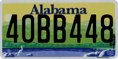 AL license plate 40BB448