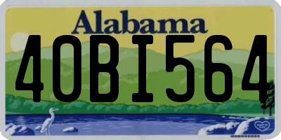 AL license plate 40BI564