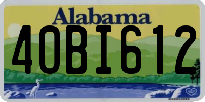 AL license plate 40BI612