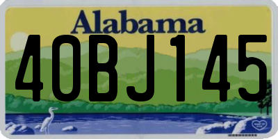 AL license plate 40BJ145
