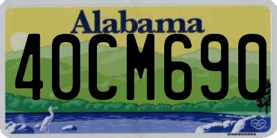 AL license plate 40CM690