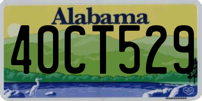 AL license plate 40CT529
