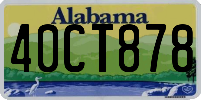 AL license plate 40CT878