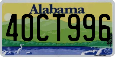 AL license plate 40CT996