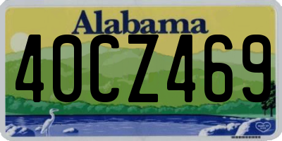 AL license plate 40CZ469