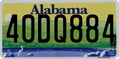 AL license plate 40DQ884