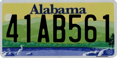 AL license plate 41AB561