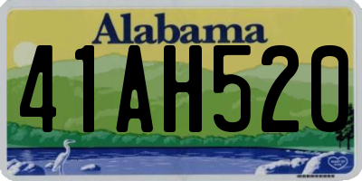 AL license plate 41AH520