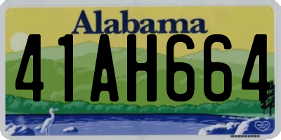 AL license plate 41AH664