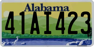 AL license plate 41AI423
