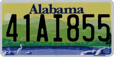 AL license plate 41AI855