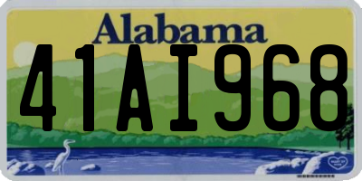 AL license plate 41AI968