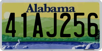 AL license plate 41AJ256