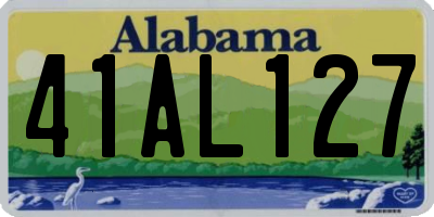 AL license plate 41AL127