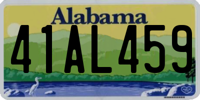 AL license plate 41AL459