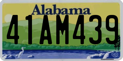 AL license plate 41AM439