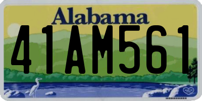 AL license plate 41AM561