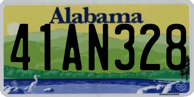 AL license plate 41AN328