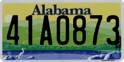 AL license plate 41AO873
